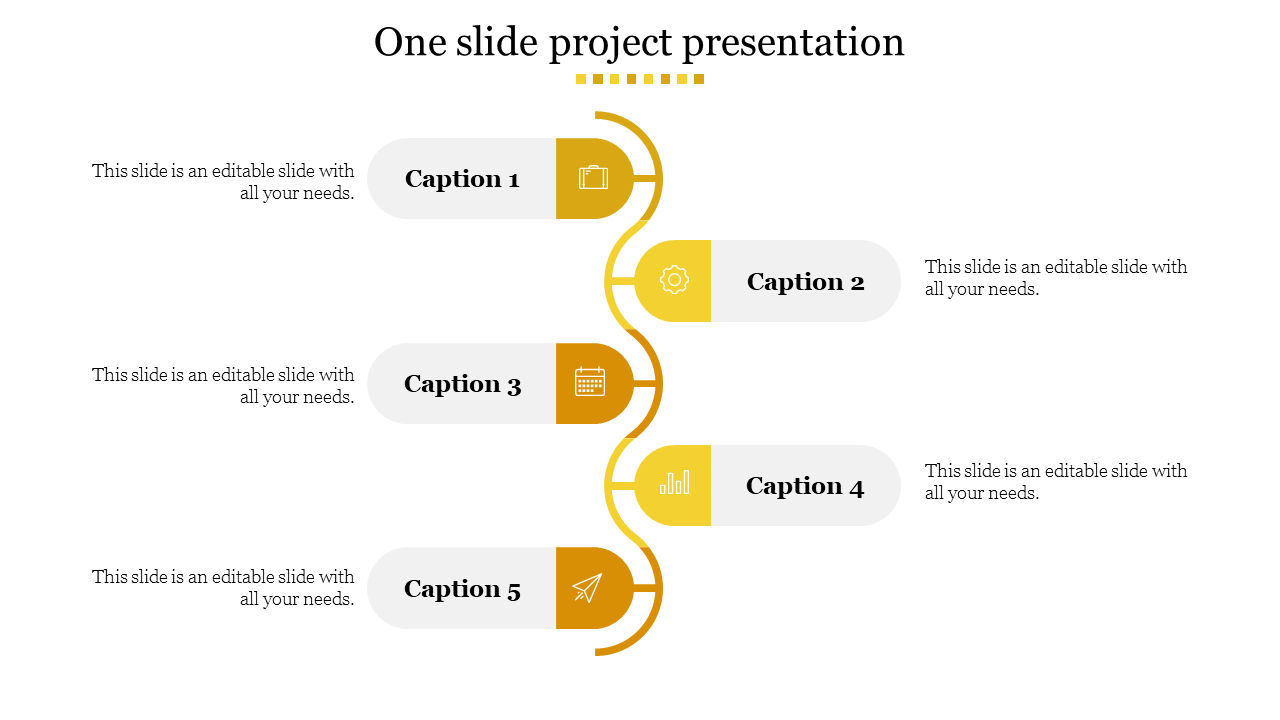 project presentation in one slide
